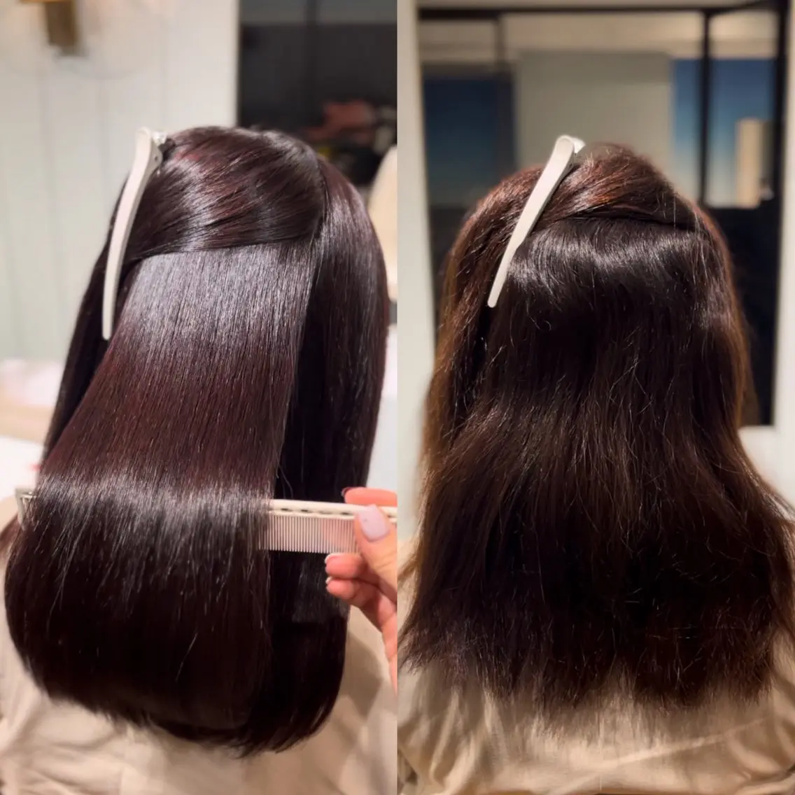 カラー カット ヘアカラー 縮毛矯正 縮毛矯正/レイヤー/ 髪質改善/海月のヘアスタイル