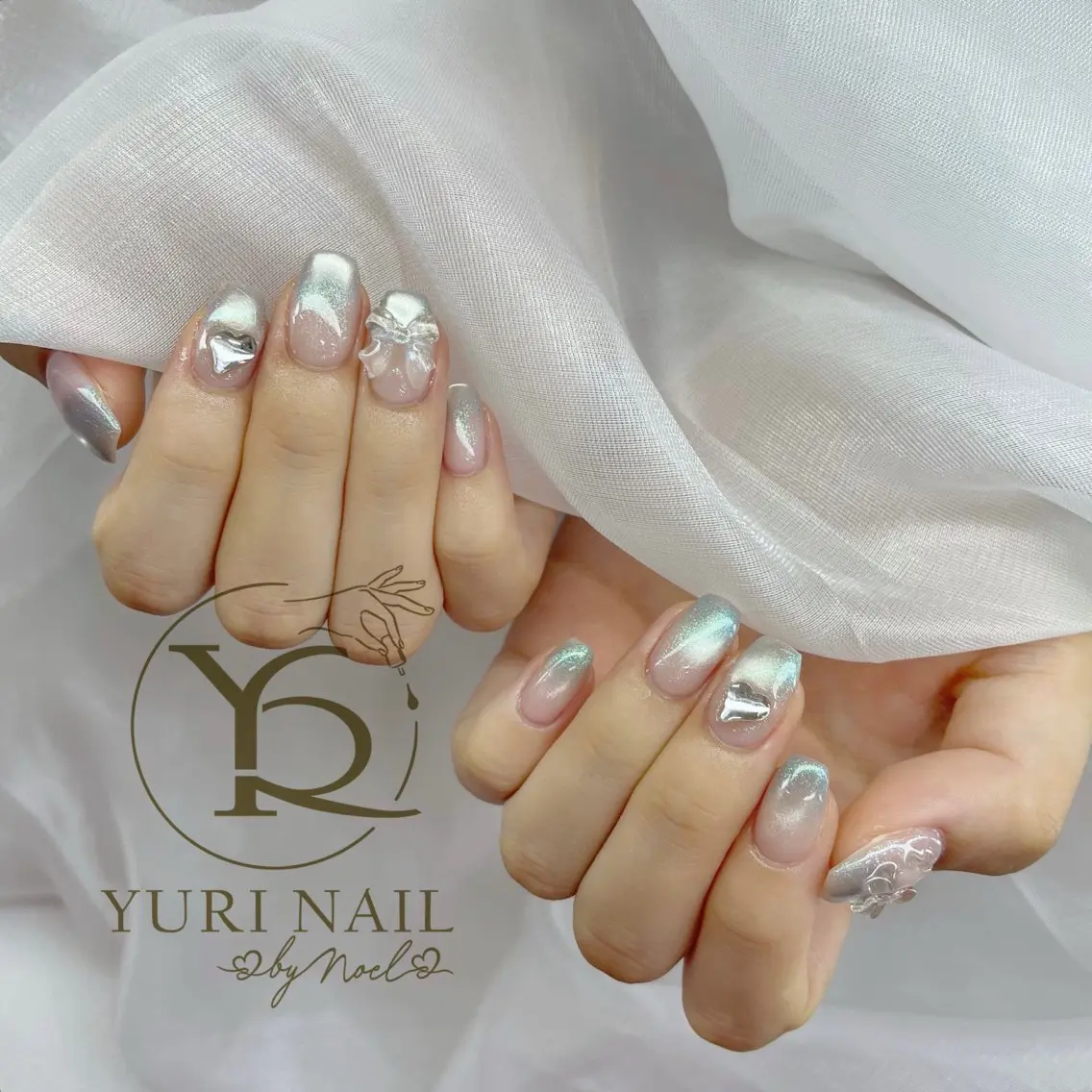 ネイル チークネイル フットネイル フレンチネイル グラデーション キラキラネイル ハンドネイル フットネイル ハンドケア YURI Nail Funabashiのネイルデザイン