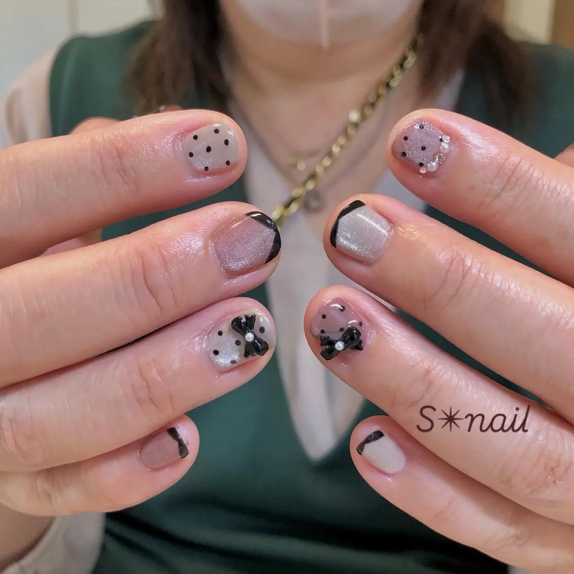 ネイル リボン S nailのネイルデザイン