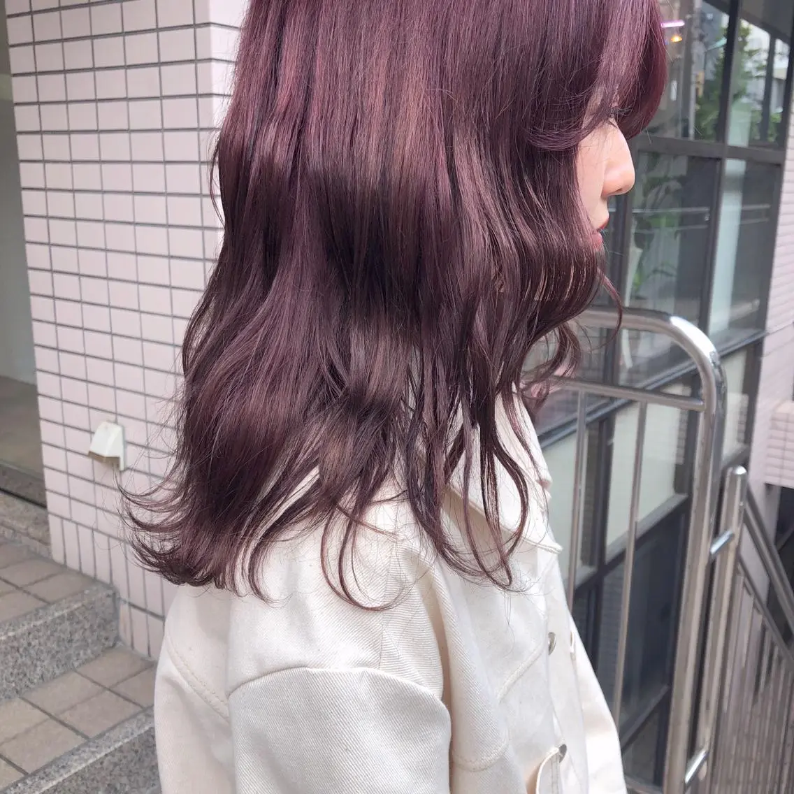 セミロング カラー パーマ ヘアアレンジ メンズ ネイル マツエク・マツパ ピンクカラー バイオレットカラー カラーマツエク ピンク 天神レイヤーカット No.1💖マユカのヘアスタイル