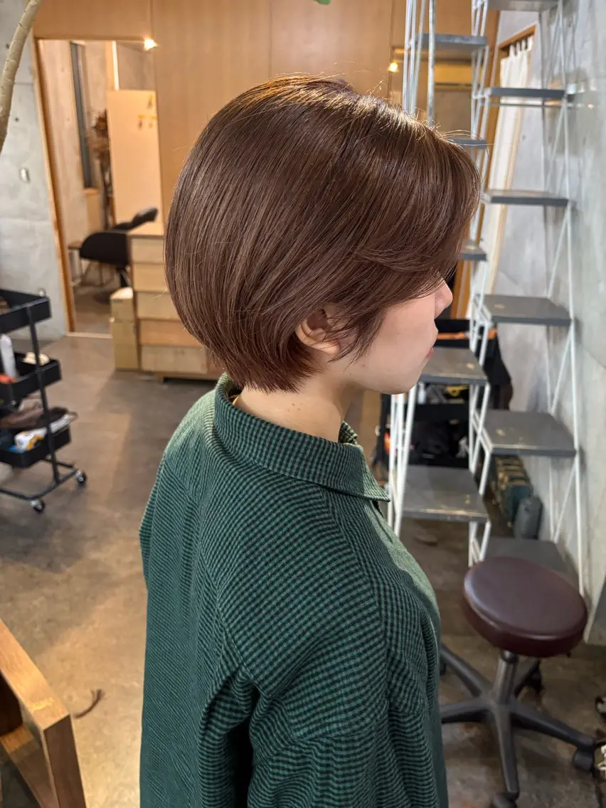 ショート カット ヘアカラー モリモト サナのヘアスタイル