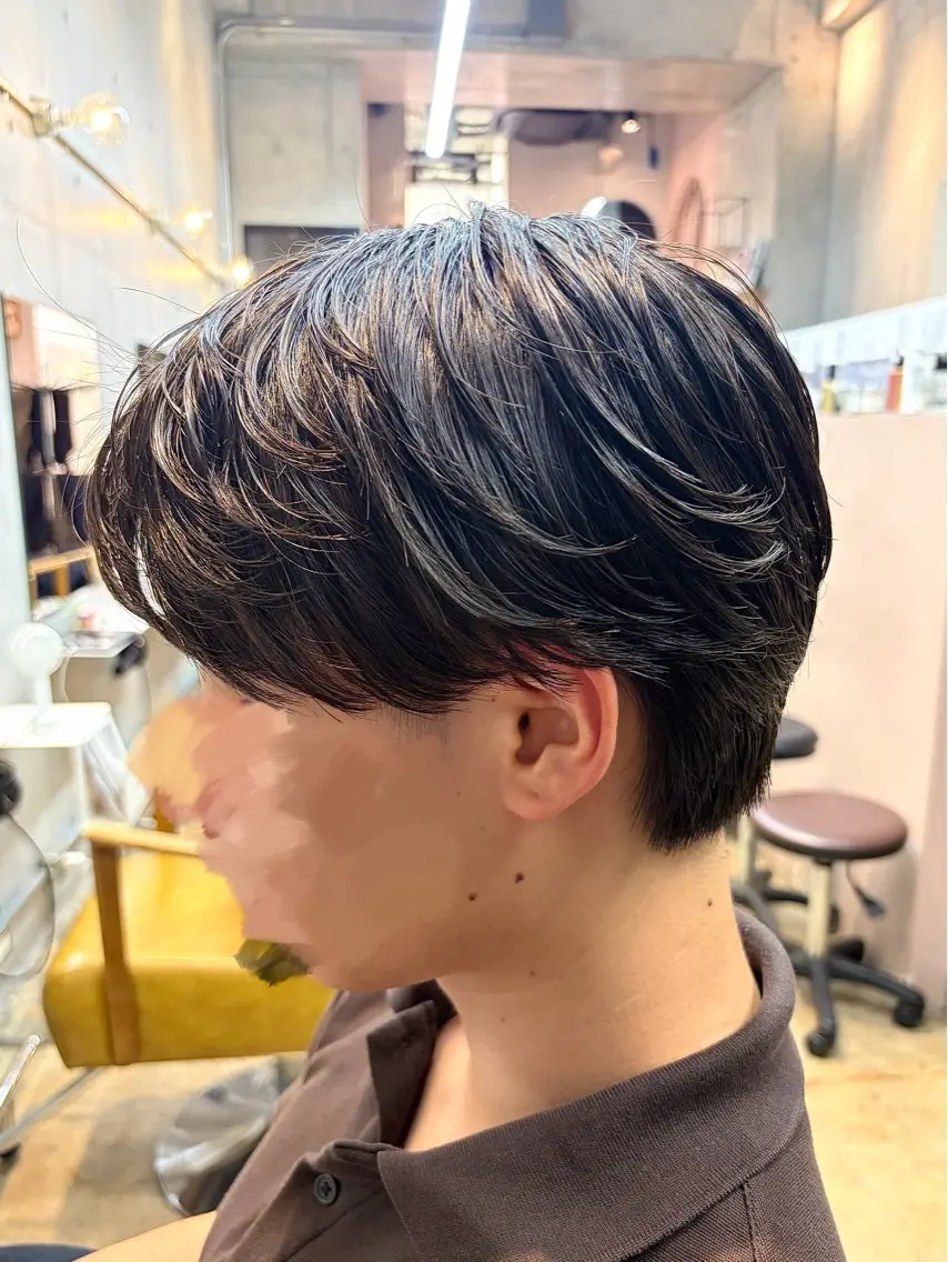 メンズ カット パーマ 🖤里央愛🖤 ショートモデル募集中のヘアスタイル