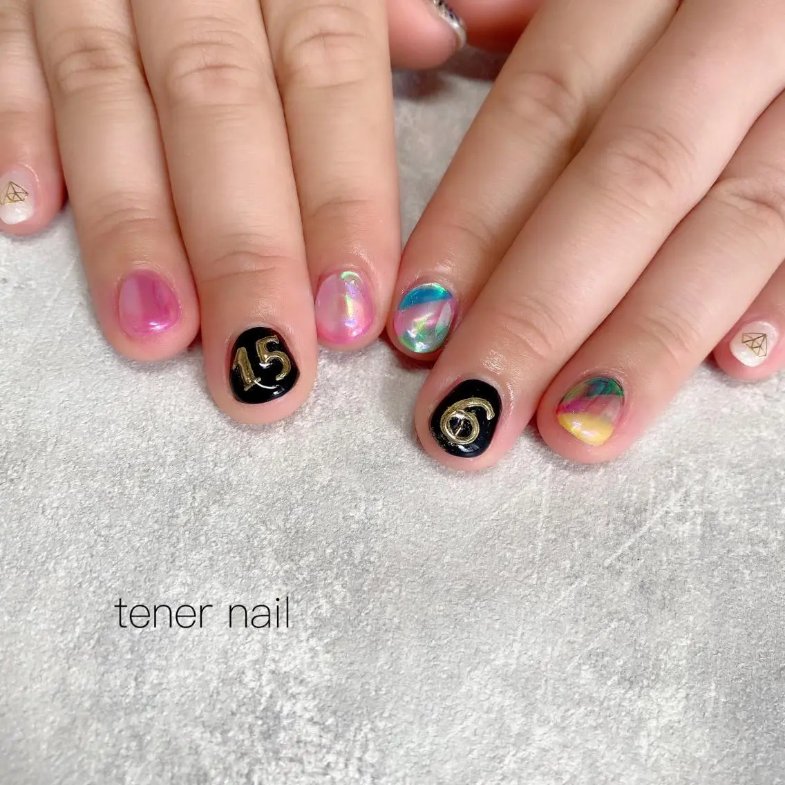 ネイル 氷ネイル・うるうるネイル テネルネイル tener nailのネイルデザイン