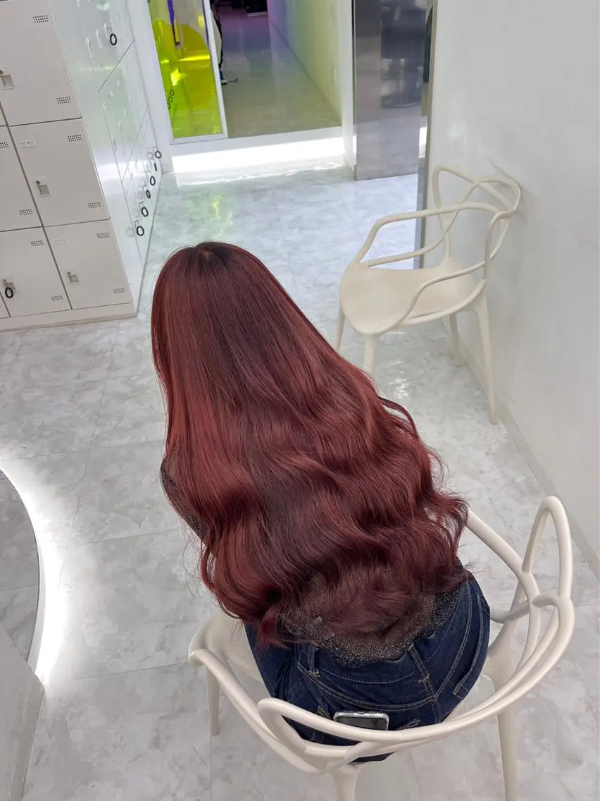 ロング カット ヘアカラー 縮毛矯正 トリートメント ヘッドスパ ヘアセット ブリーチなし透明感 カラー/MISANOのヘアスタイル