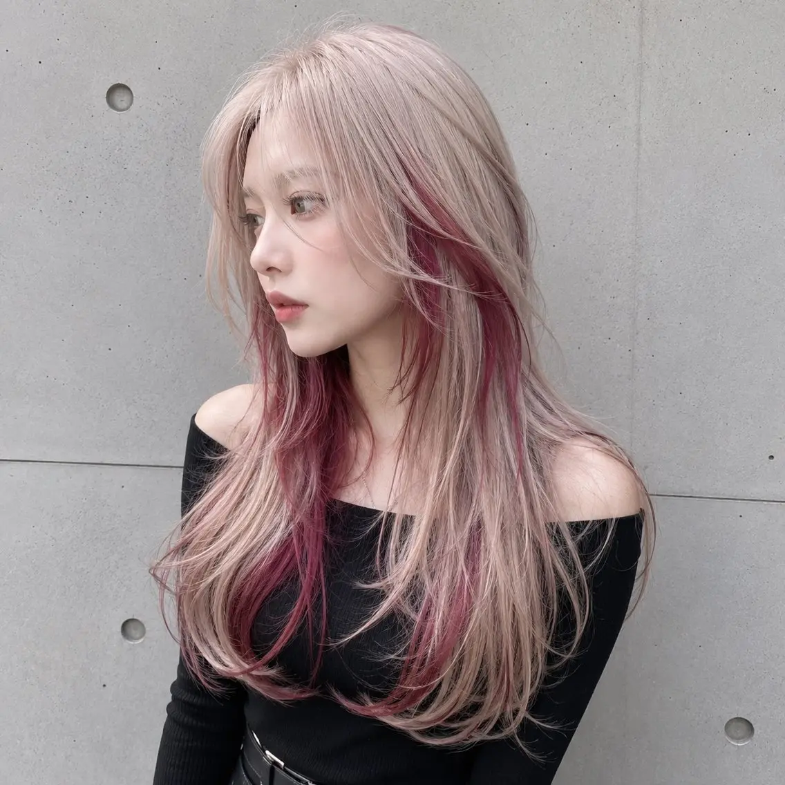 ロング 【韓国×ハイトーン】 🇰🇷SOGO🩶のヘアスタイル