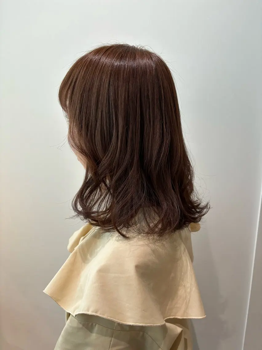 ミディアム カラー ベージュカラー ヘアカラー マンツーマン/ボブ ショート/マユコのヘアスタイル