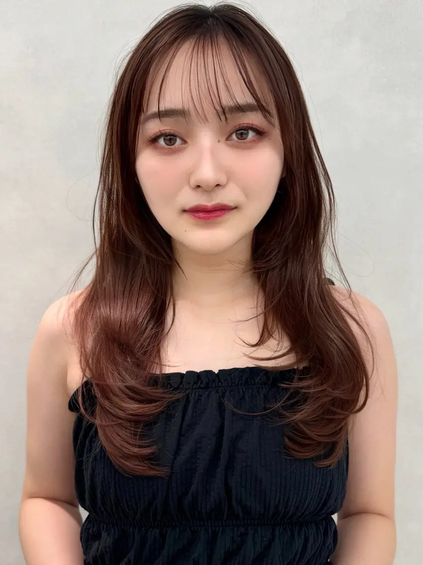 ロング ﾕｰﾘ 艶髪🥀カラー🤍のヘアスタイル