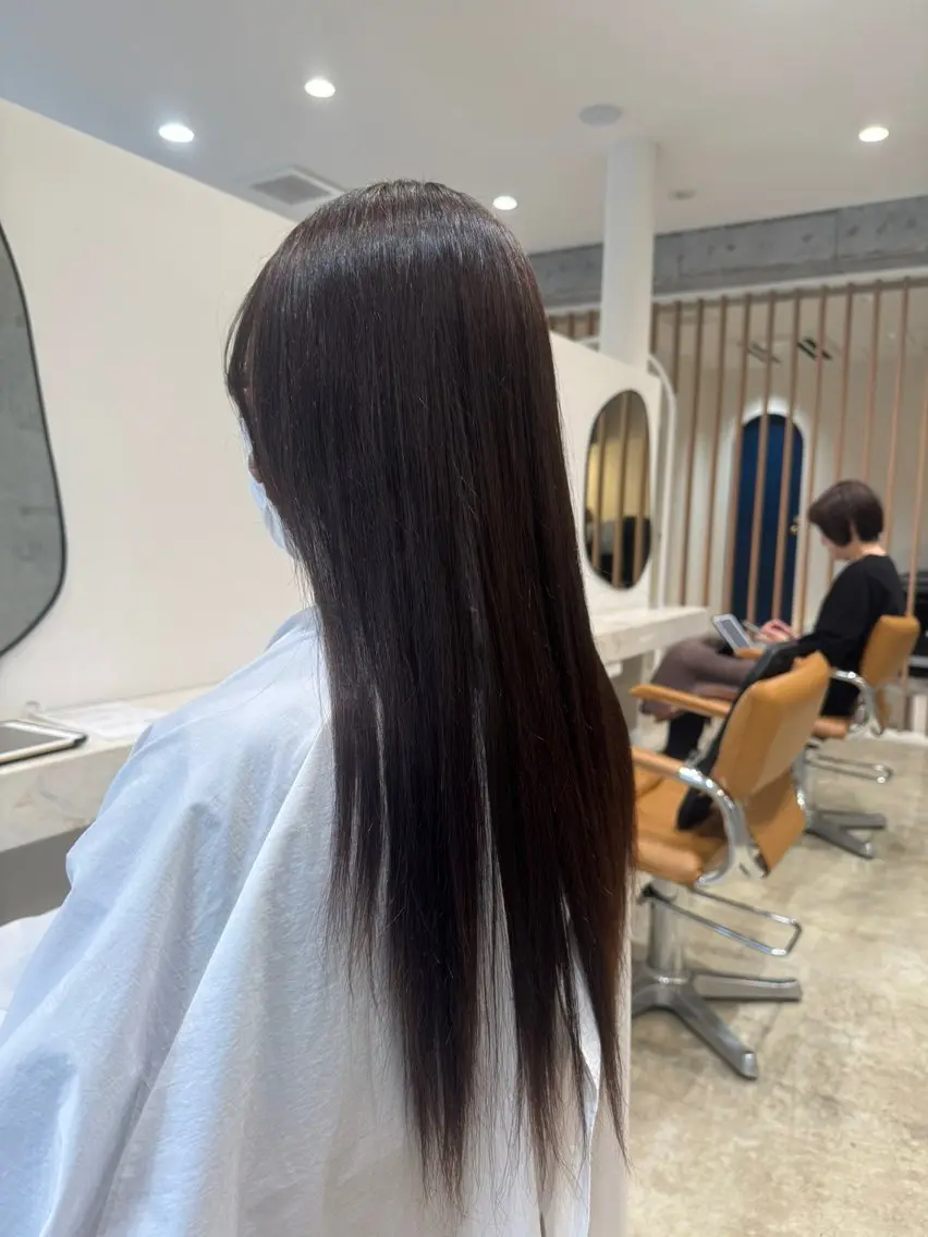 ロング 入学式 卒業式のヘアスタイル 縮毛矯正 陶山 直樹のヘアスタイル