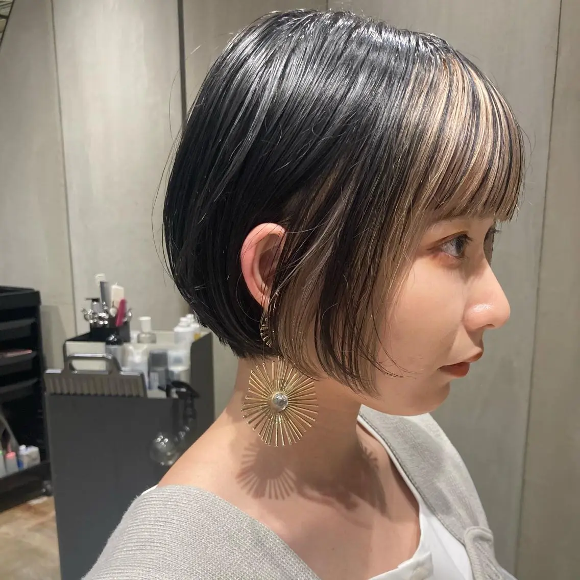 ショート カラー ショートボブ ショートレイヤー ハンサムショート ベリーショート アッシュ 🌈圧倒的デザイン力 内井省吾のヘアスタイル