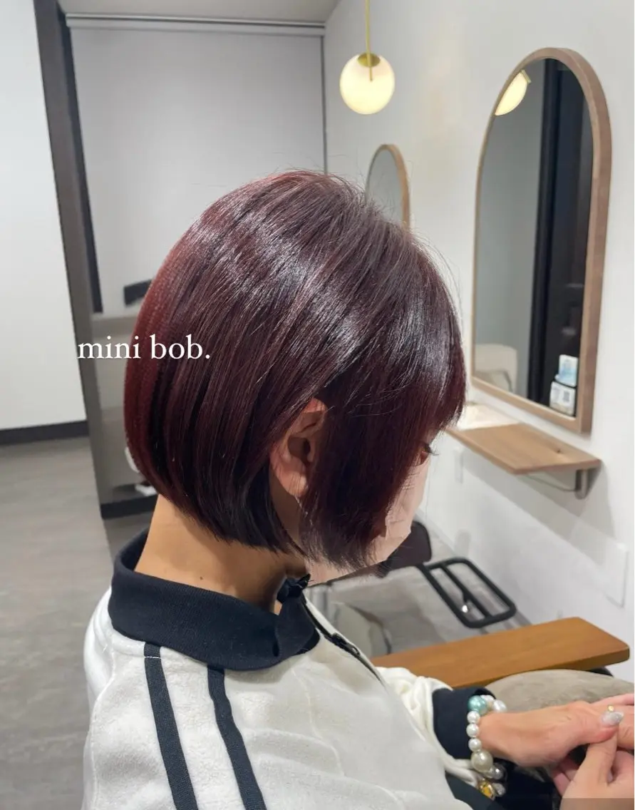 ショート ボブ カット 森田 亜海のヘアスタイル