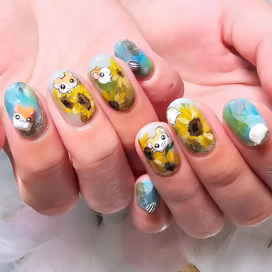 ネイル アートネイル ジェルネイル ネイルチップ おで@ oderi_nailのネイルデザイン