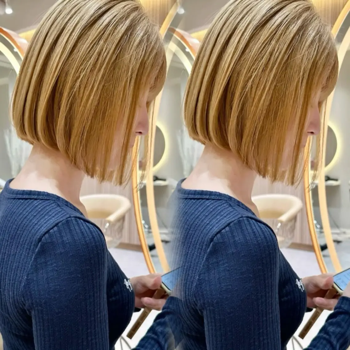 ショート カラー 似合わせカット カット ヘアカラー レイヤー/髪質改善 Lond ambreのヘアスタイル