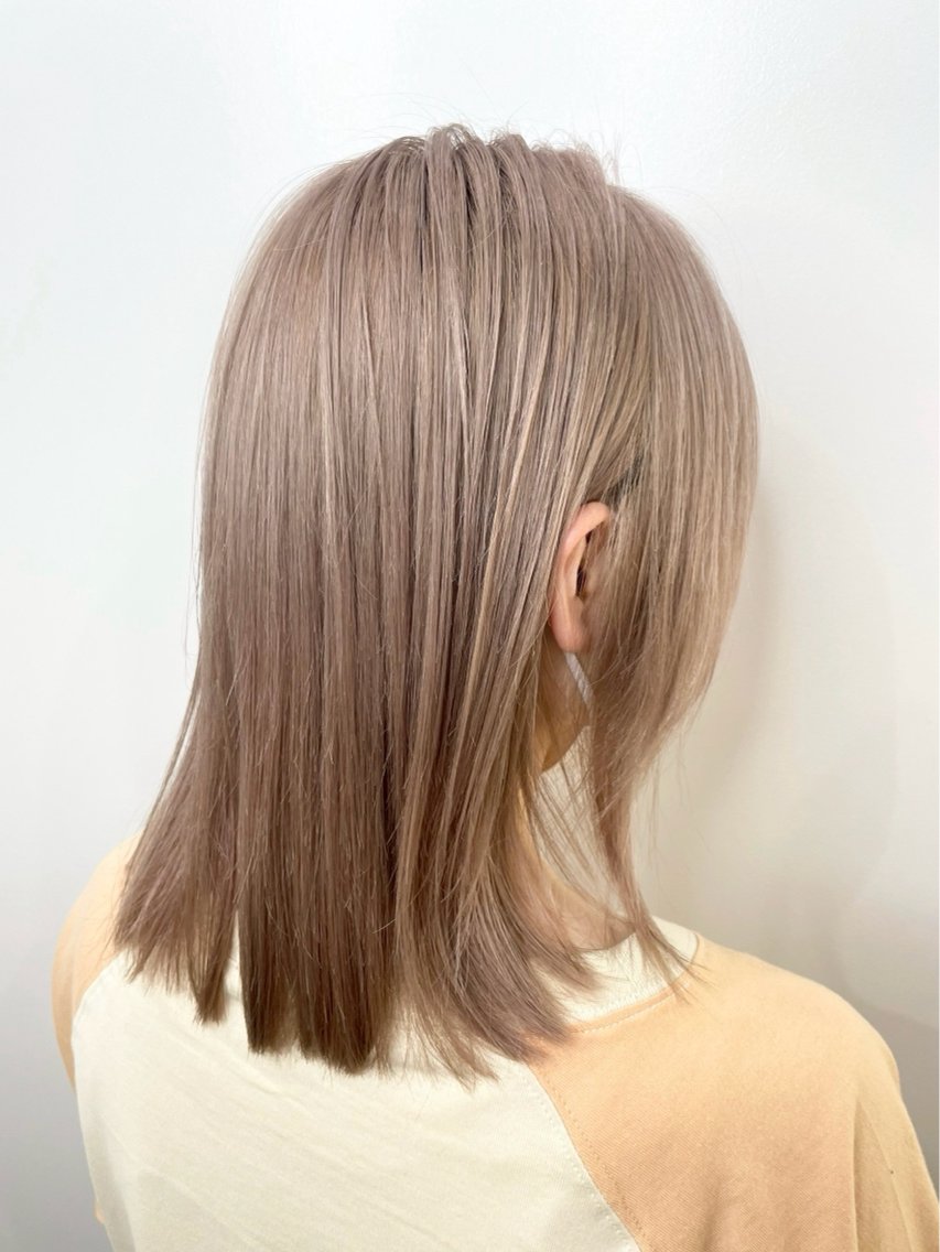 カラー 🍀色落ちまで 可愛いカラーわか🍀のヘアスタイル