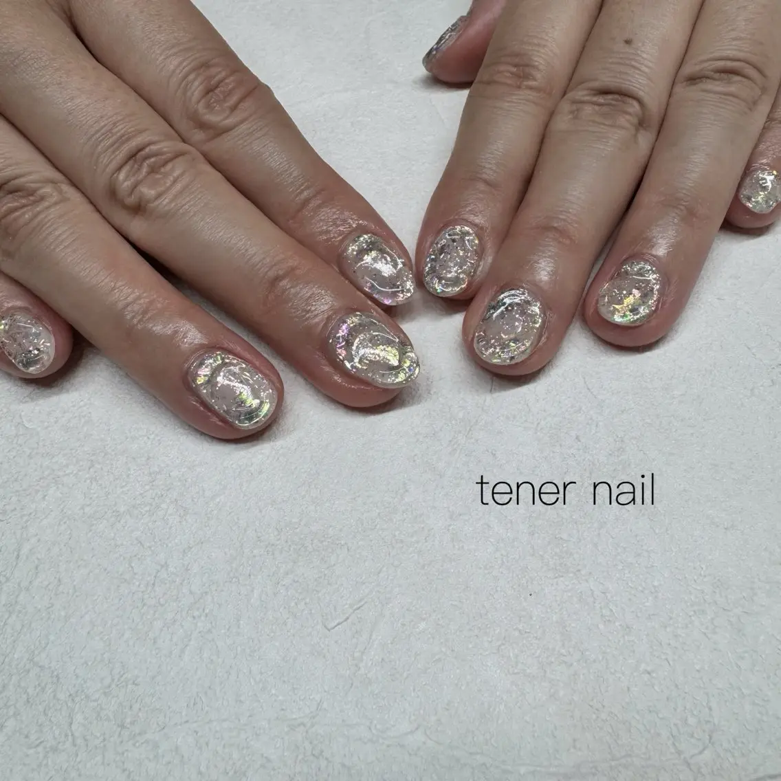 ネイル キラキラネイル ぷっくりネイル ハンドネイル テネルネイル tener nailのネイルデザイン