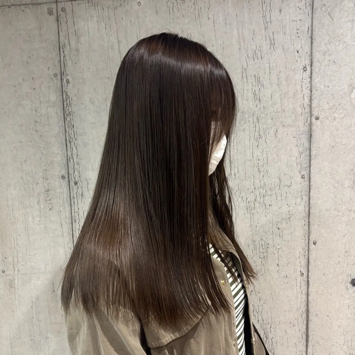 セミロング カラー ヘアカラー トリートメント 透明感ダブルカラー ×レイヤー🌝ﾘｵのヘアスタイル