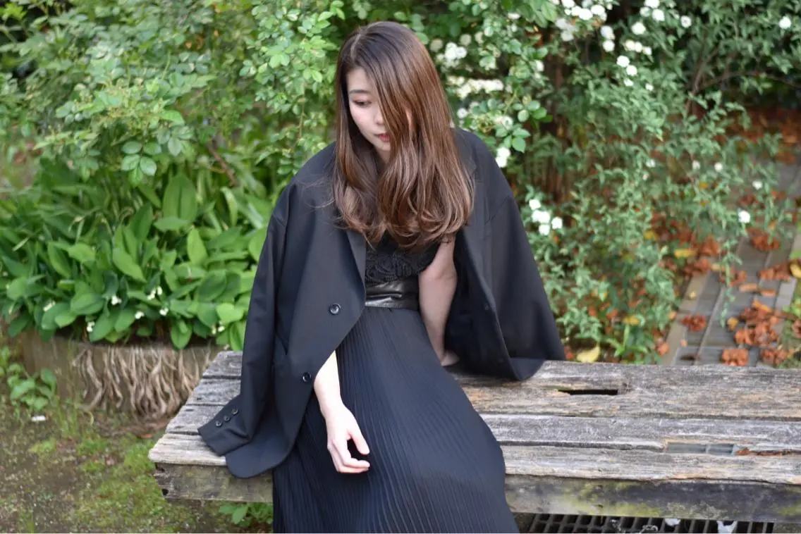 ロング カラー 美髪矯正 韓国レイヤーのヘアスタイル