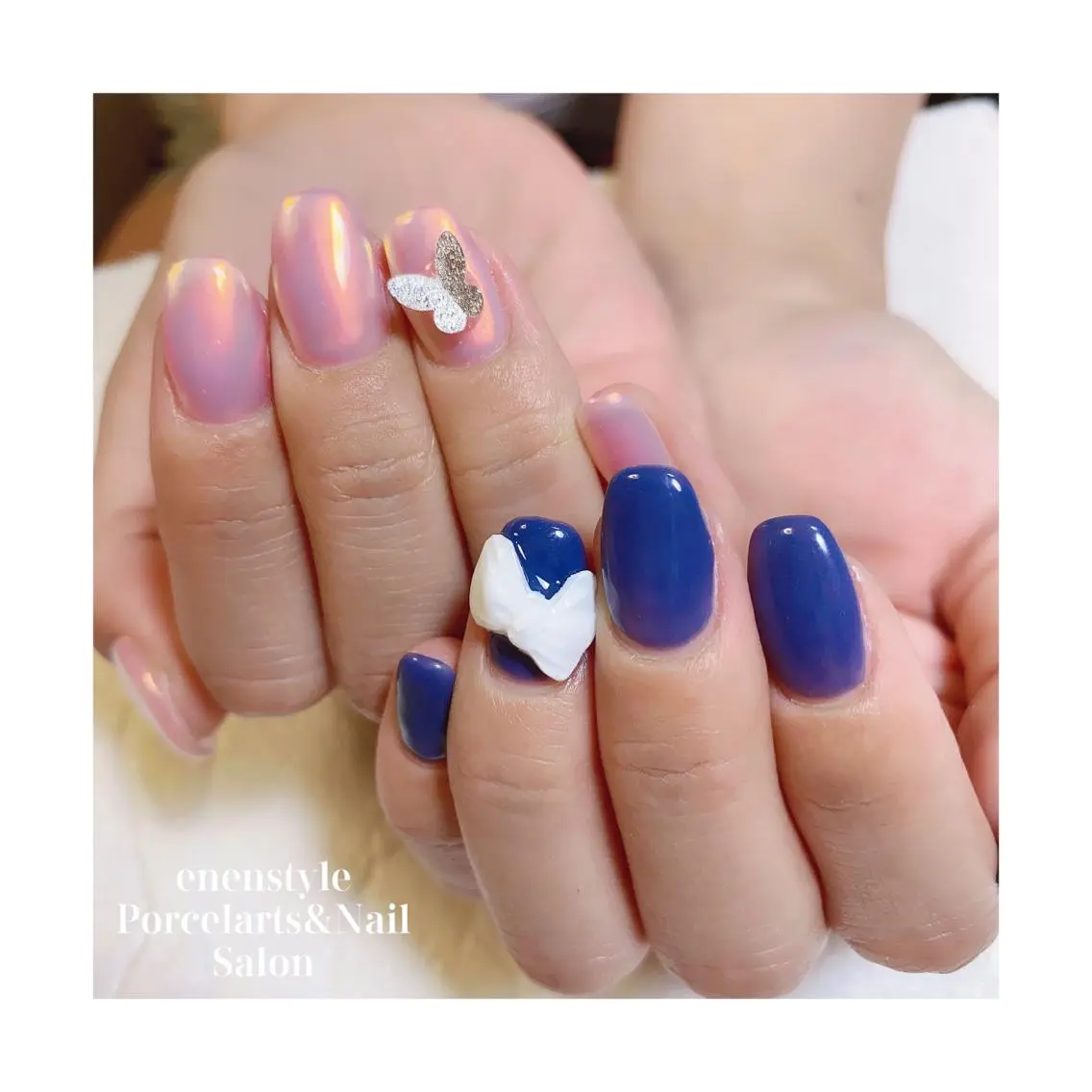 ミディアム ネイル 🐾enen style 🐾のネイルデザイン