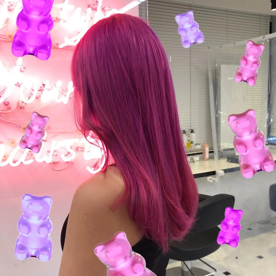 セミロング カラー パーマ ヘアアレンジ メンズ キッズ ネイル マツエク・マツパ KANAMI 🌏のヘアスタイル
