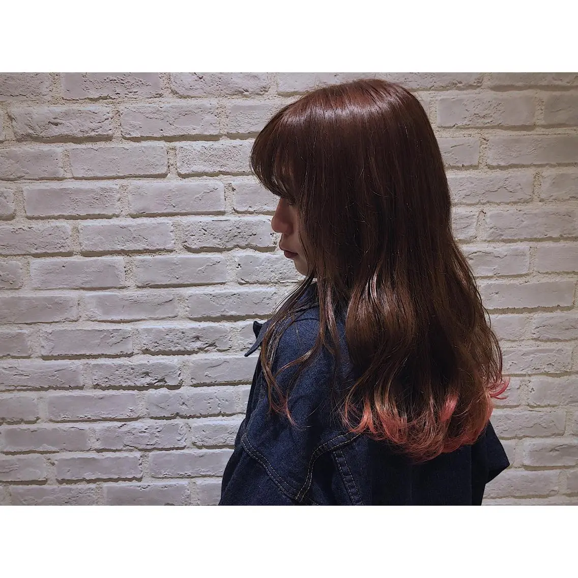 ロング カラー パーマ ヘアアレンジ 藤井 菜緒のヘアスタイル