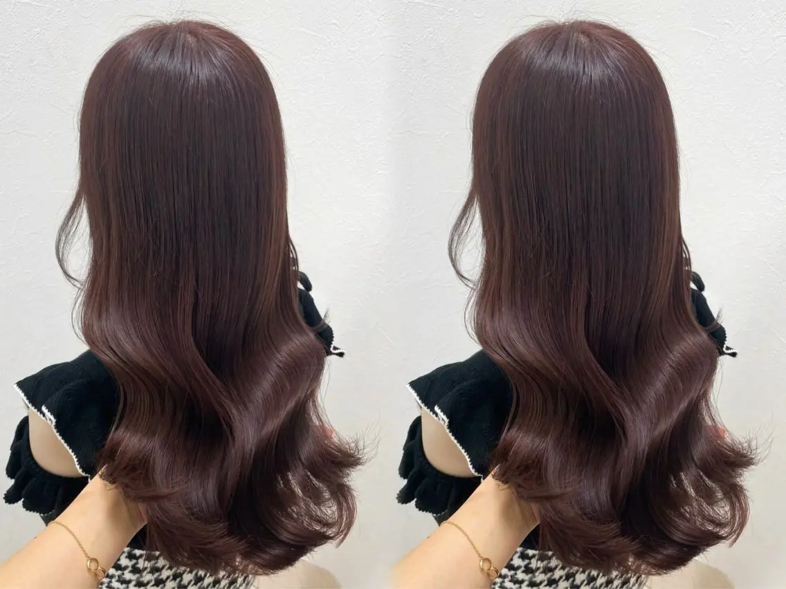 ロング ヘアカラー トリートメント 艶モテカラー miku🏳️‍⚧️のヘアスタイル