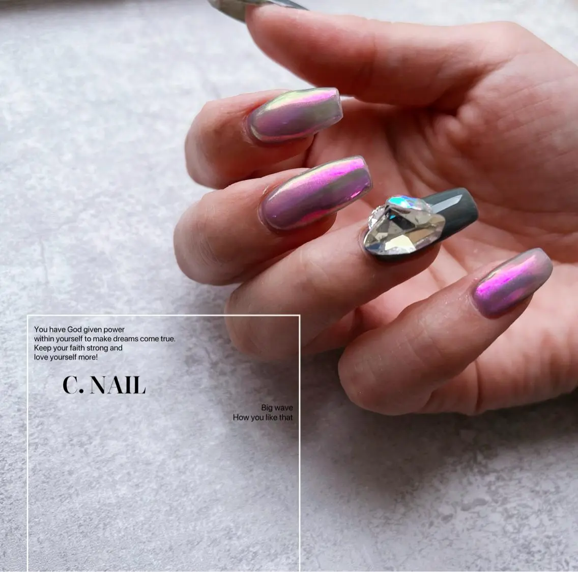 ネイル フットネイル グラデーション グリーン ハート キラキラネイル C.Nail &Eyeのネイルデザイン