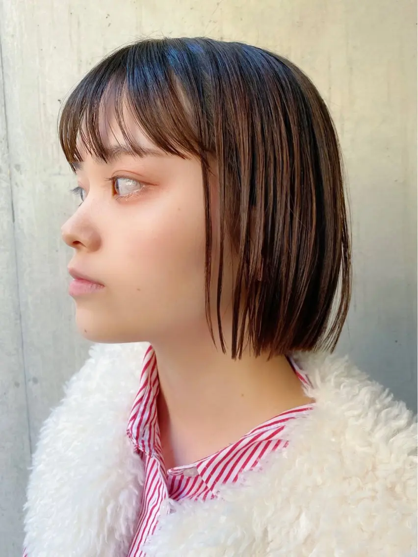 ショート 似合わせレイヤー/ ケアパーマ/高倉のヘアスタイル