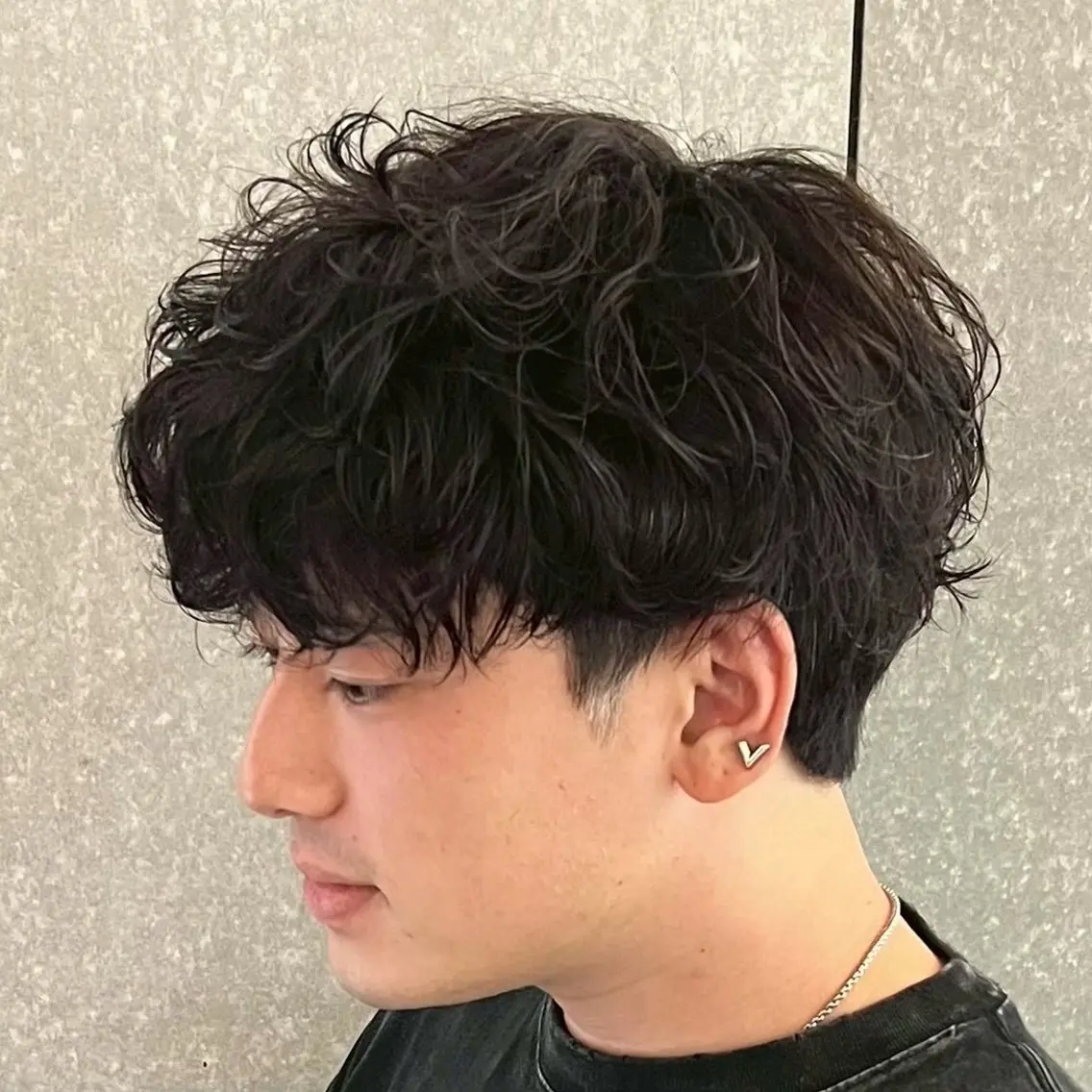 パーマ メンズ 【束感セット】 あおいのヘアスタイル