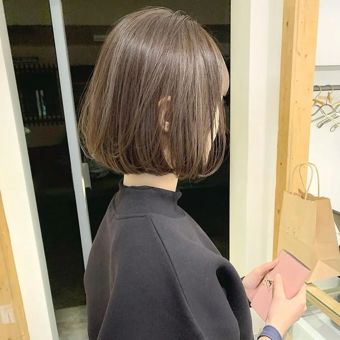 ショート パーマ ボブ ヒナ/酸性ストレート ・艶カラー🌿のヘアスタイル