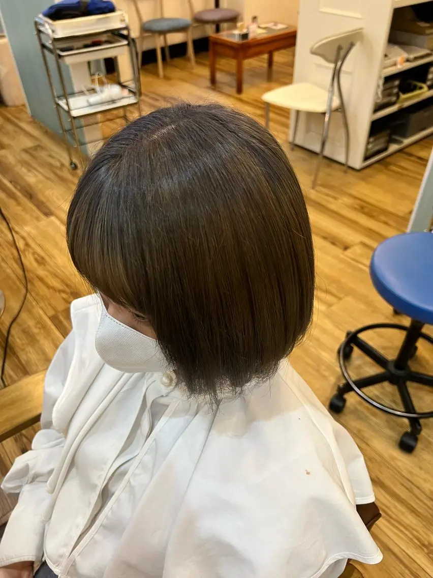 🤩前髪カット&オシャレカラー艶🤩の写真
