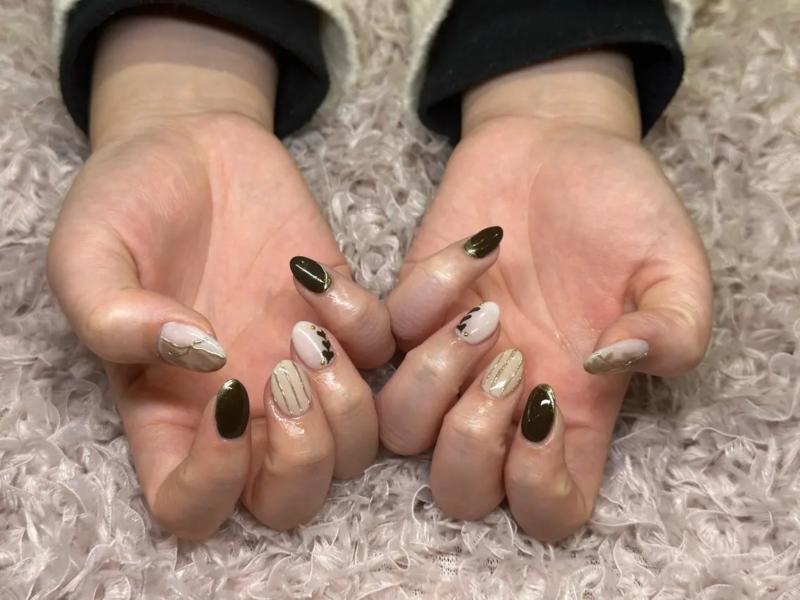 ネイル ハンドネイル 松永 稚奈のネイルデザイン