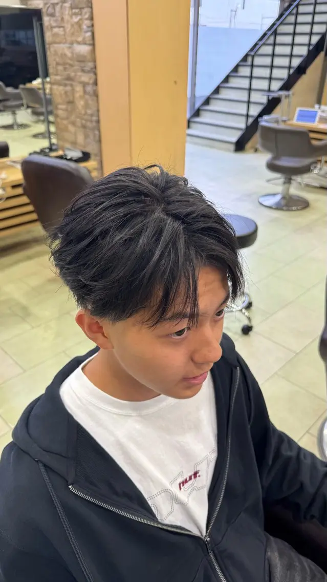 ショート メンズ カット メンズパーマ特化 ふうきのヘアスタイル