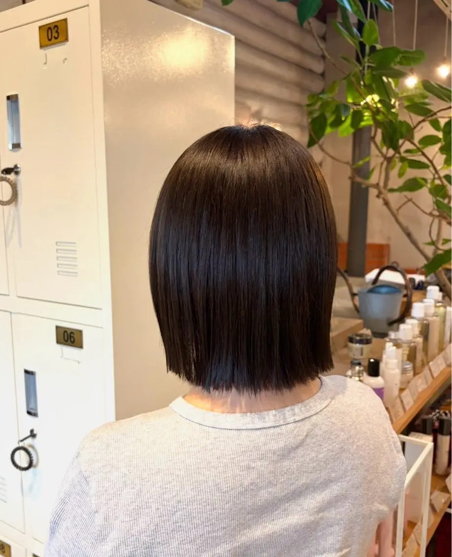 ミディアム カット ヘアカラー トリートメント 🐾自然な縮毛矯正/ レイヤー🐾あんなのヘアスタイル