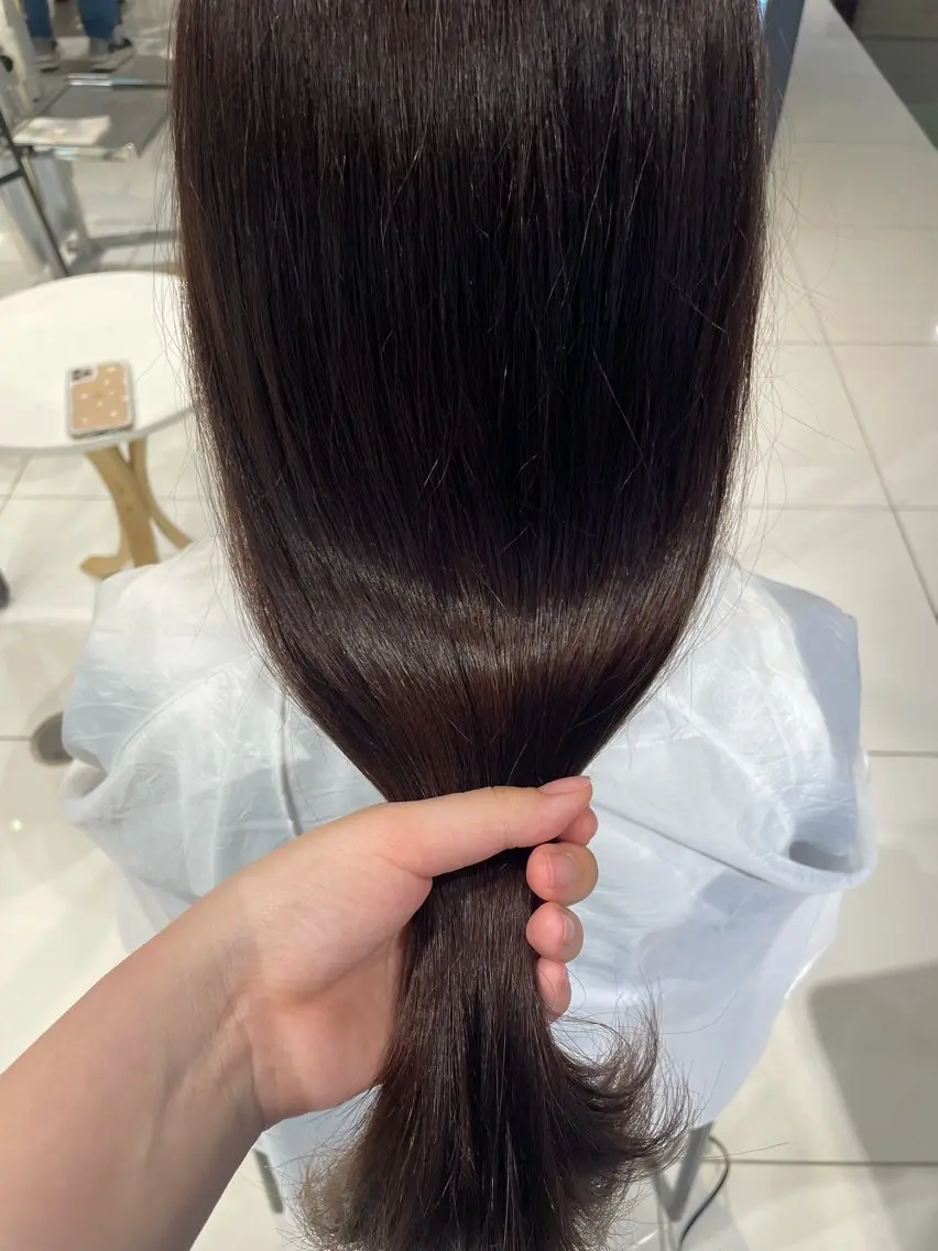 ロング 北山 夢菜のヘアスタイル