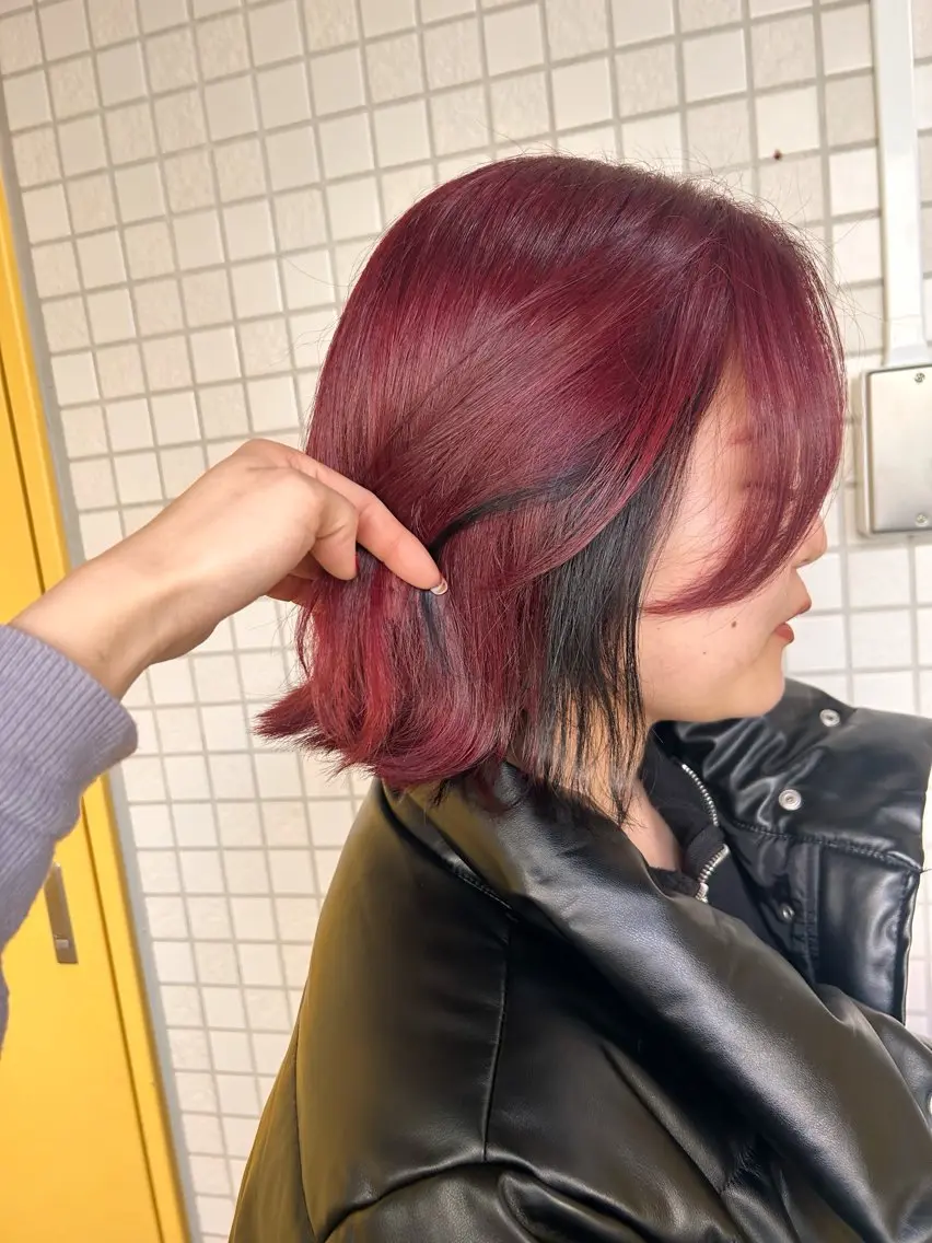ミディアム カラー ヘアアレンジ ヘアカラー トリートメント ヘアセット 💕ブリーチ/ヘアメ 🎀YUUKAのヘアスタイル