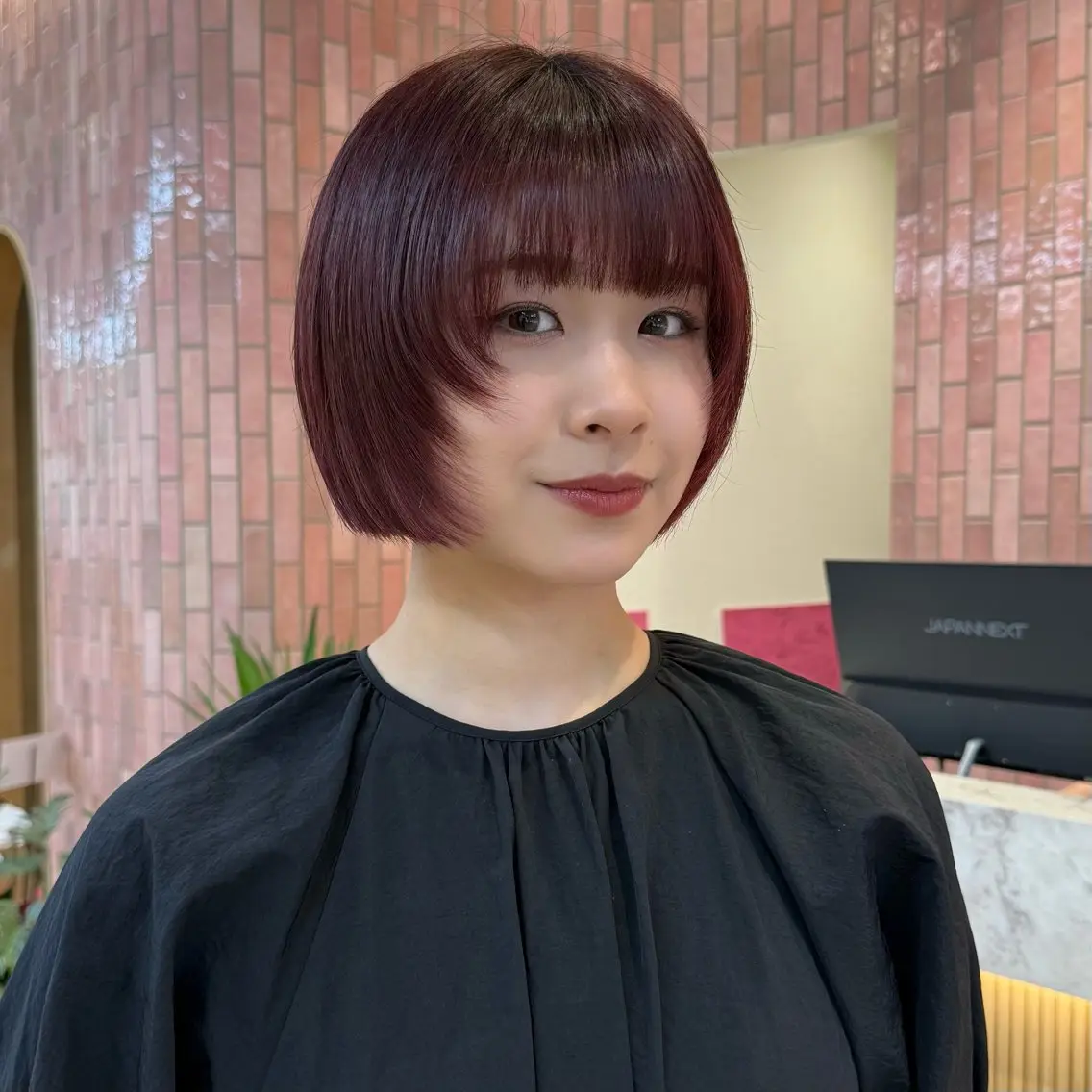 ミディアム カラー カット ヘアカラー トリートメント 柔らかいbeige ￤韓国￤🩰マユ🩰のヘアスタイル