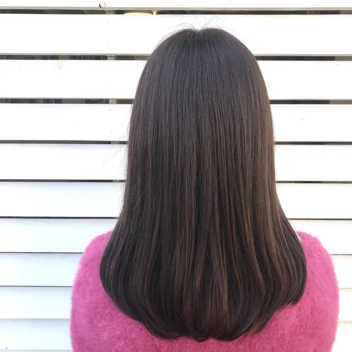 セミロング カラー 菅沢 奈生のヘアスタイル