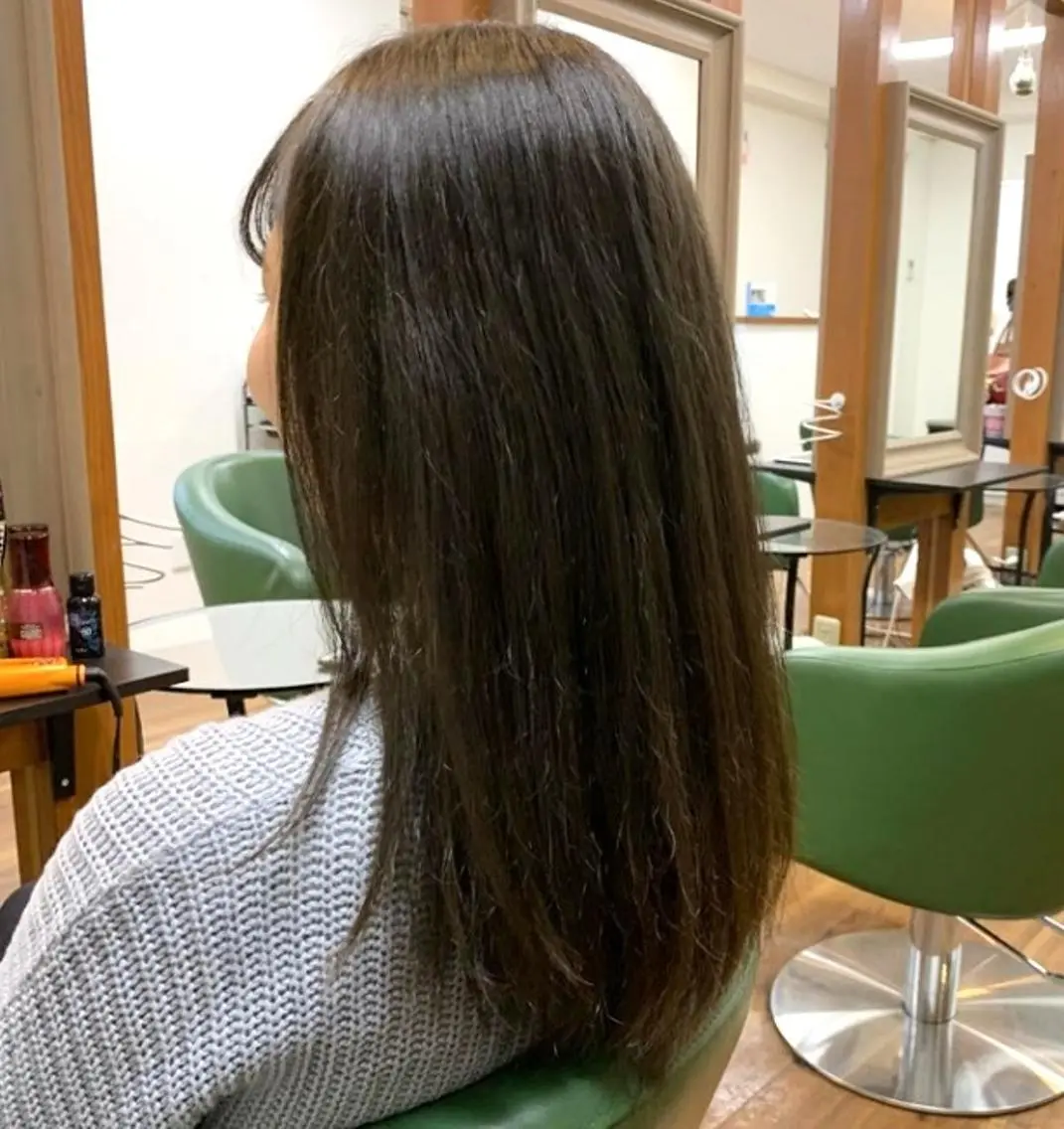 ロング ヘアカラー トリートメント 渡辺 康行のヘアスタイル