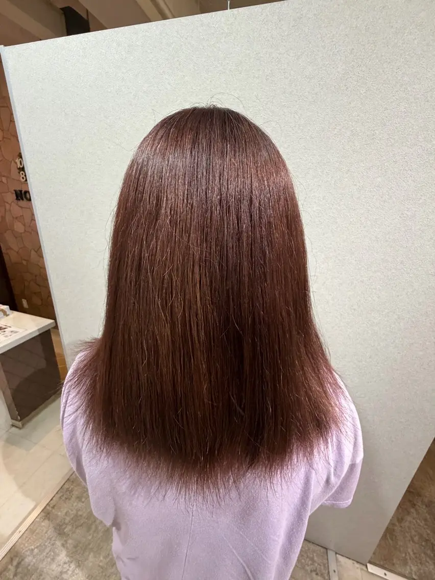 セミロング カラー 西田 大雅のヘアスタイル
