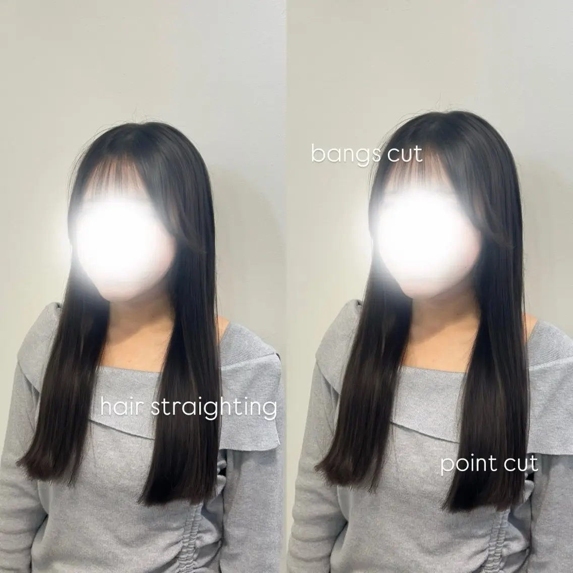 ロング 顔周りカット カット 縮毛矯正 松井 詩織のヘアスタイル