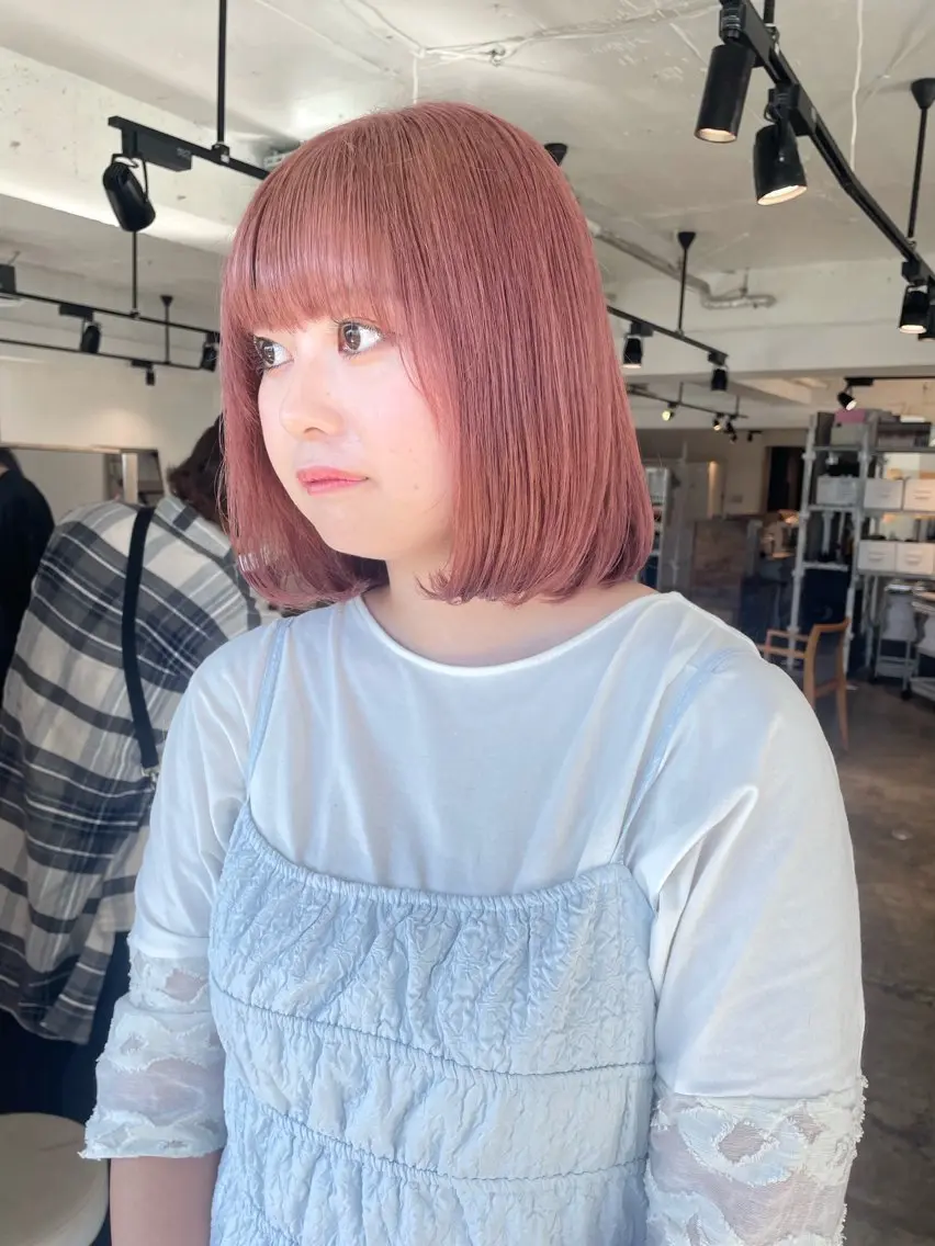 ミニモ学割🌸U24限定❗️<ケアブリーチ使用>ブリーチカラー＋無料艶髪トリートメント✨(SB込)ダブルカラー/韓国ヘアの写真
