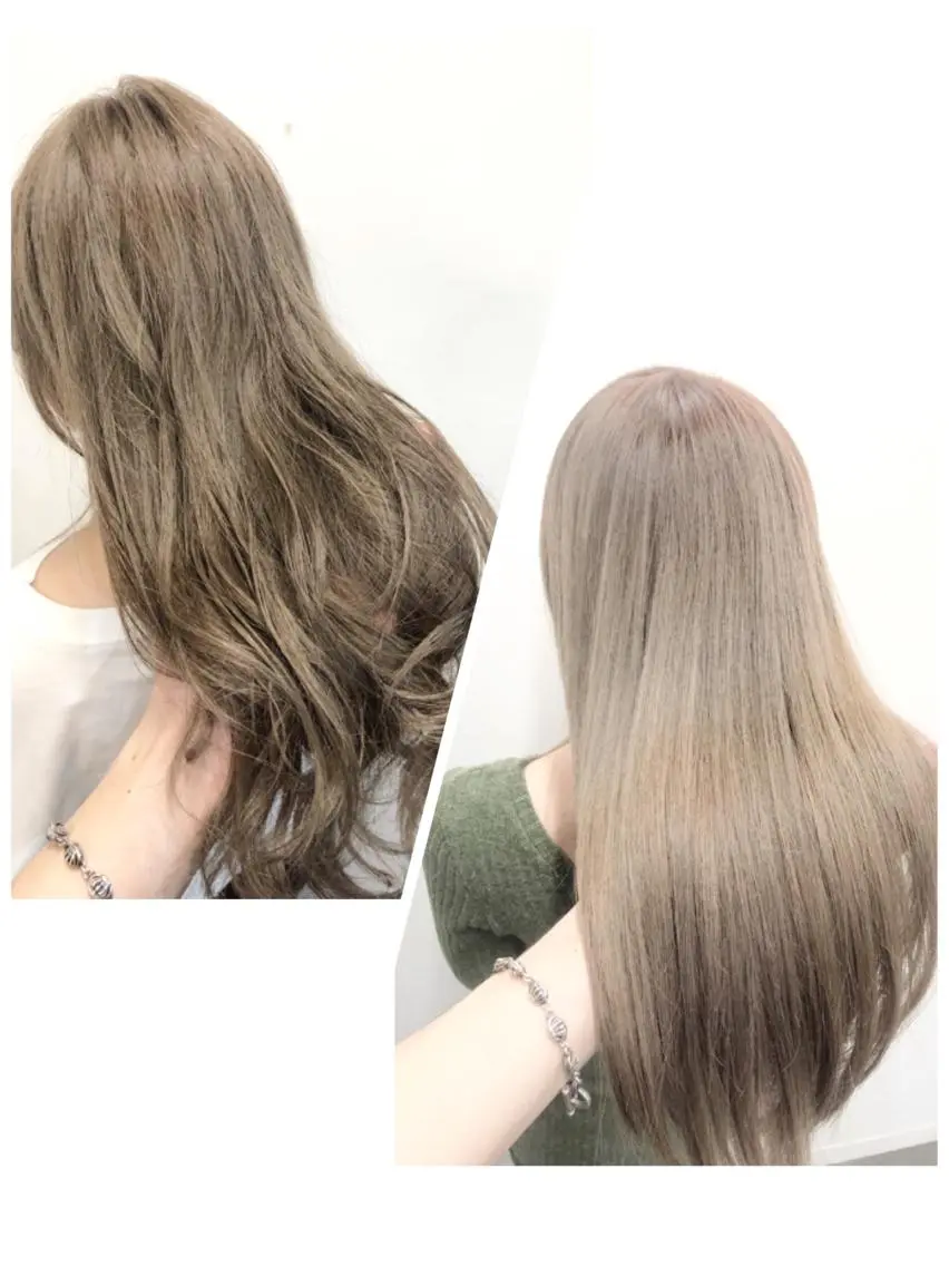 🔥人気No. 1✨外国人風ダブルカラー✨🌈ケアブリーチ一回➕イルミナorアディクシーカラー➕2ステップトリートメントの写真