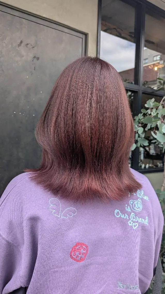 ミディアム 髪質改善 カット ヘアカラー トリートメント 育てる髪質改善🩵 naoko🩵南行徳のヘアスタイル