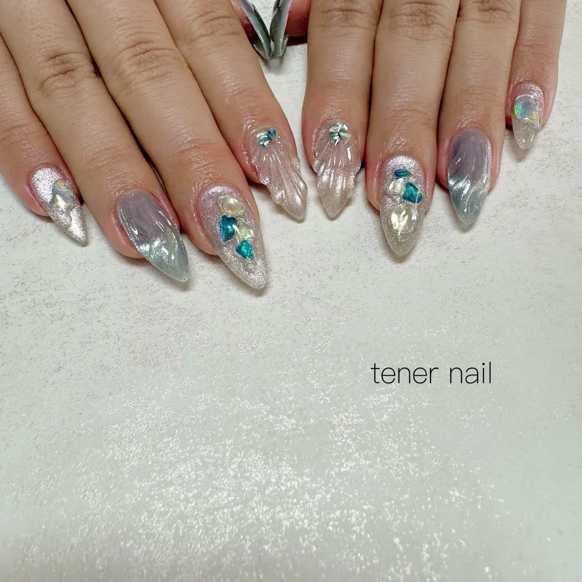 ネイル マグネットネイル ハンドネイル テネルネイル tener nailのネイルデザイン