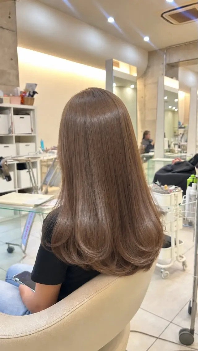 ロング 透明感カラー 艶髪/アヤナ🍓のヘアスタイル