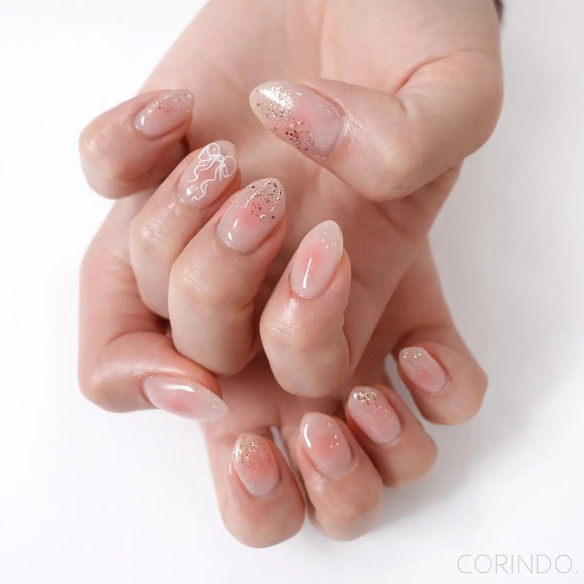 💎minimoセール💎ジェルネイル【オフなし】🩷店長仕上🩷️🩵フレンチ️orチーク🩵💅HAND💅の写真