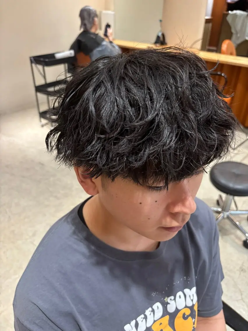 パーマ メンズ メンズパーマ 波巻きパーマ Koki /walt名駅店のヘアスタイル