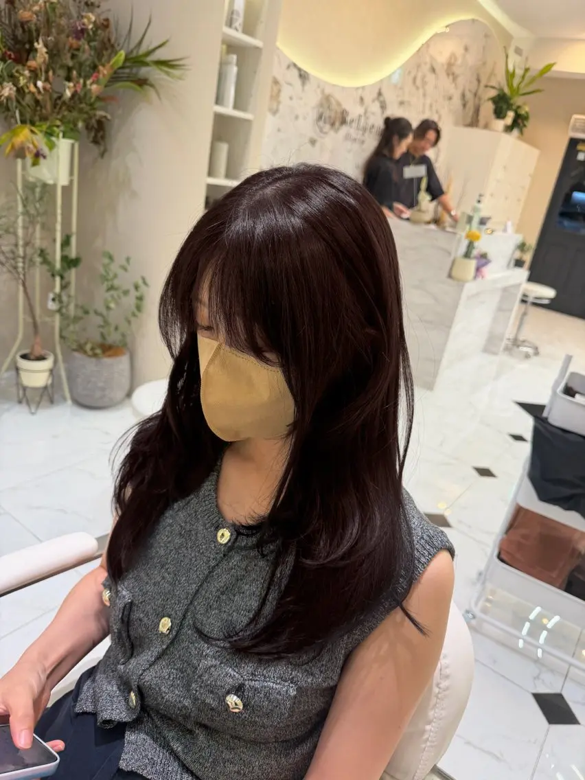 ロング レイヤーカット 古賀 颯磨のヘアスタイル