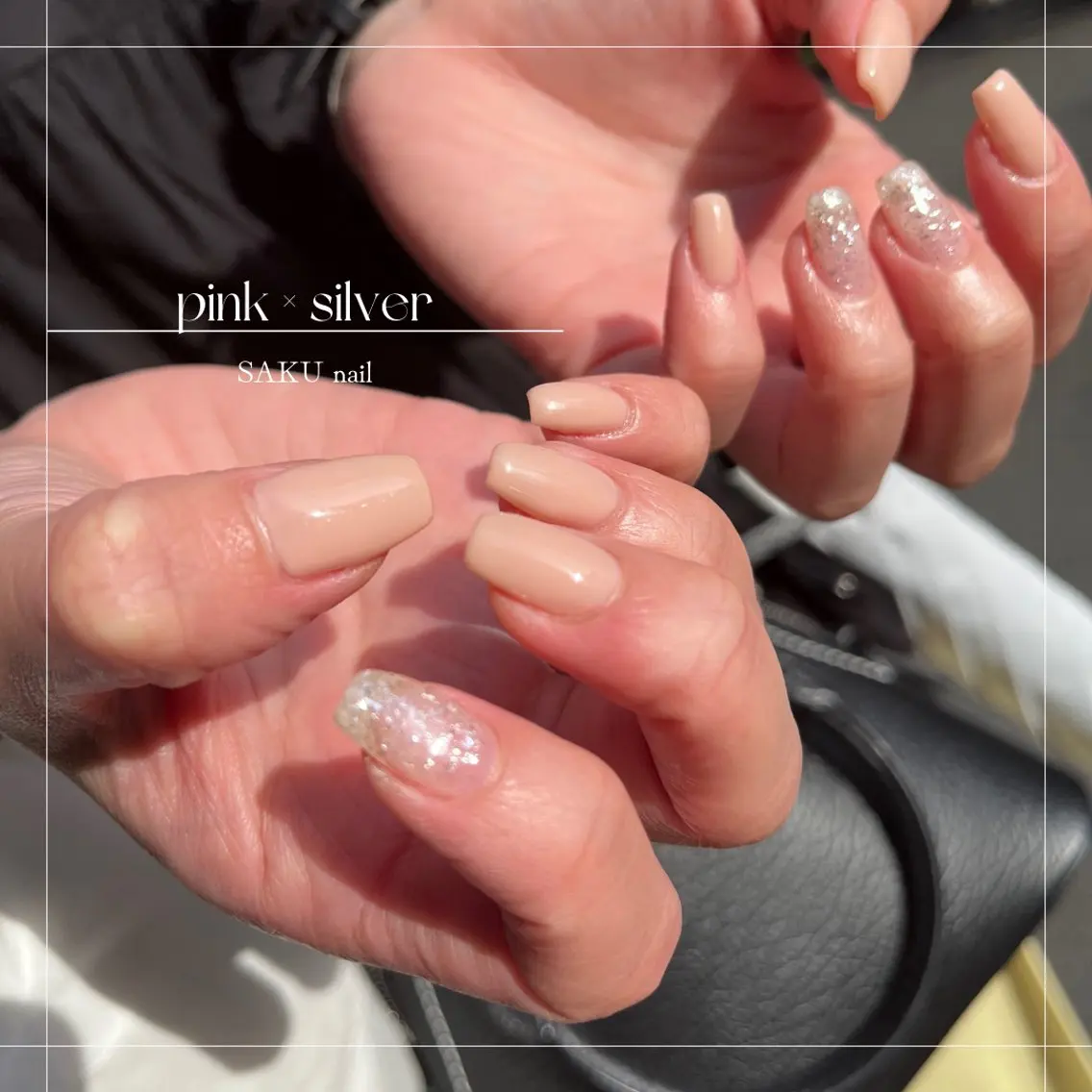 ネイル ニュアンスネイル シンプルネイル ハンドネイル SAKU nail 作島茜のネイルデザイン
