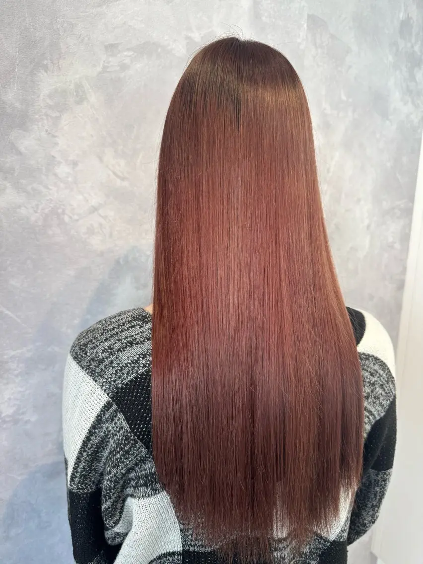 ロング カラー ヘアカラー トリートメント ヒヨシ ルナのヘアスタイル