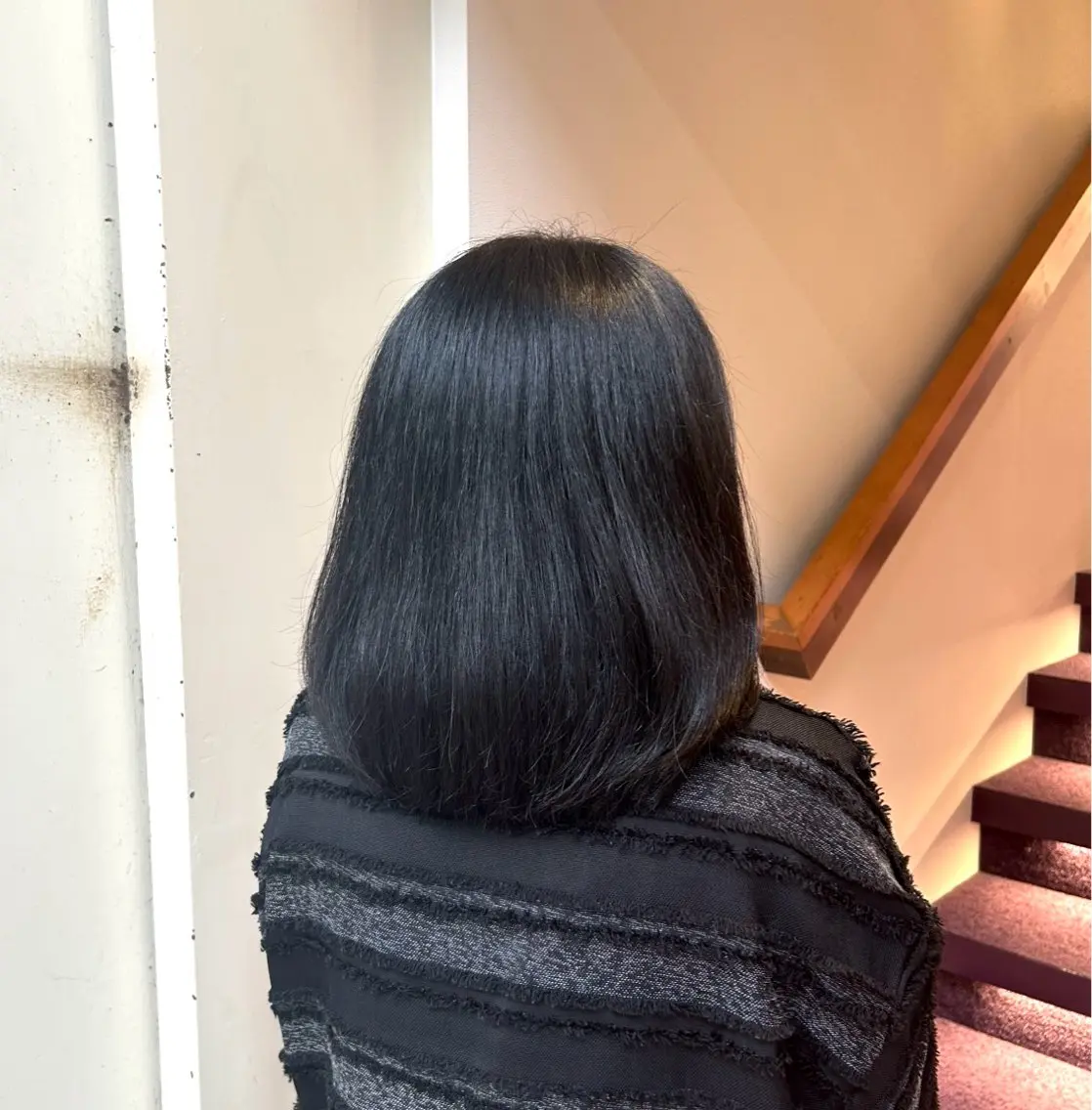 ミディアム ボブ レイヤーカット カット 大久保 たまきのヘアスタイル